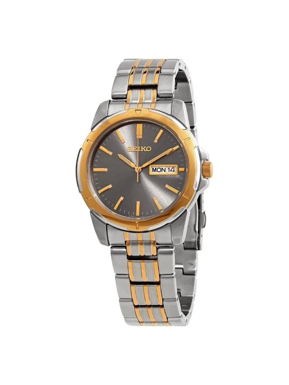 NWT Seiko Essentials Quartz Grey Dial Men's Watch